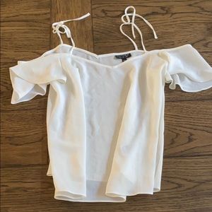 TopShop off the shoulder white top